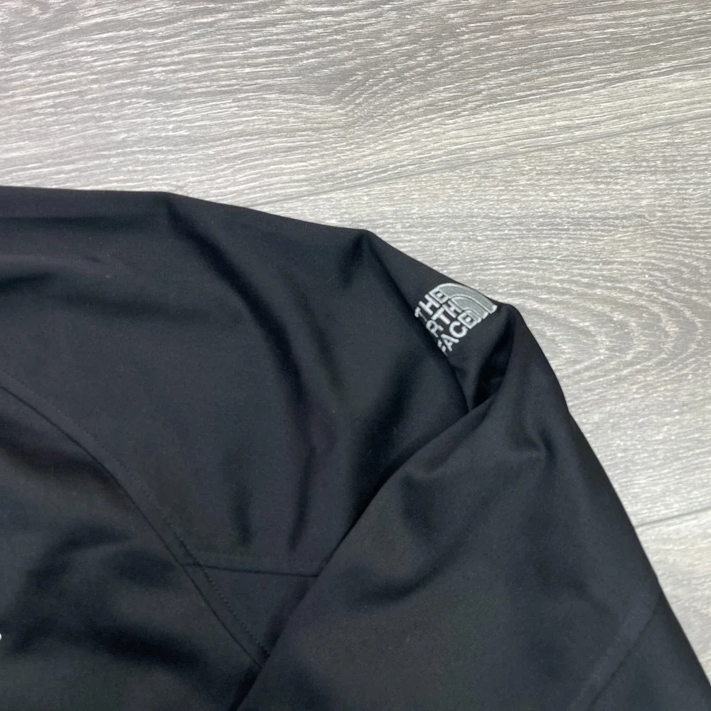 North Face Jacket Mens XL Black Tech Full Zip Fleece Cadet Collar Zip Pockets